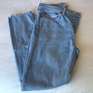 Re/Done 90s high rise ankle crop jeans